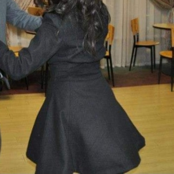 EUC Therapy by Lane Crawford Black Princess Coat Size Small - Picture 2 of 9